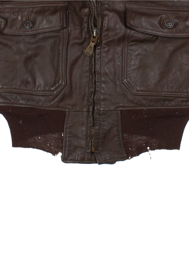 US Navy G-1 Leather Flight Jacket (Size S)