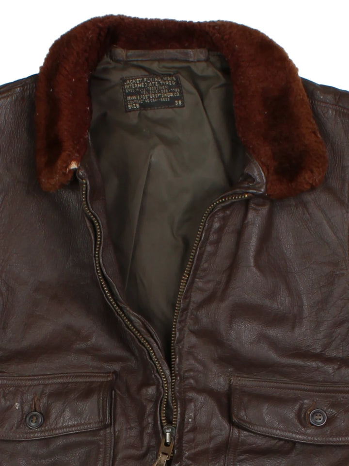 US Navy G-1 Leather Flight Jacket (Size S)