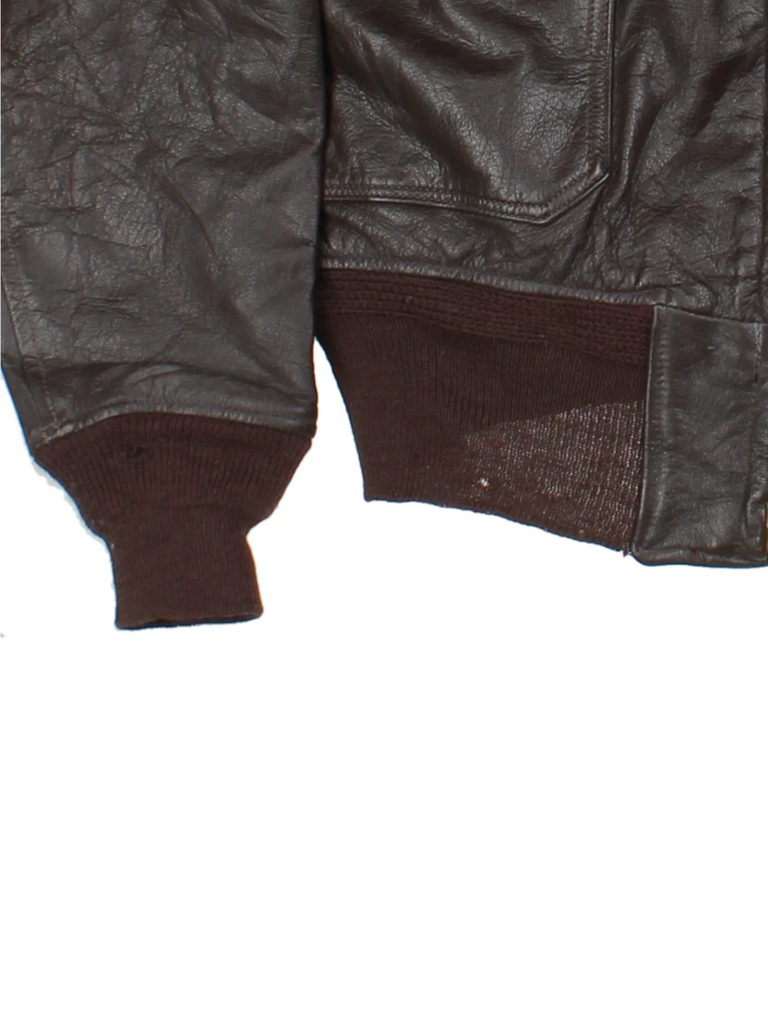Vintage Leather Flight Jacket (Size M)