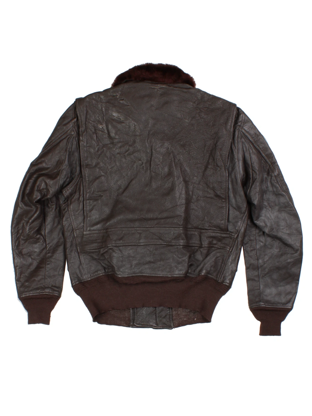 Vintage Leather Flight Jacket (Size M)