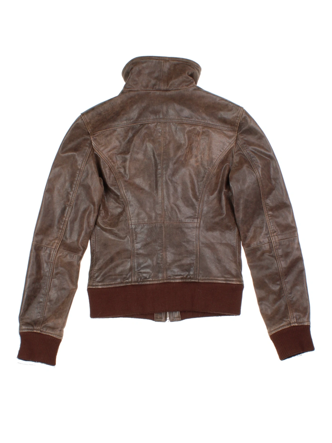 Y2K Leather Jacket (Size S)