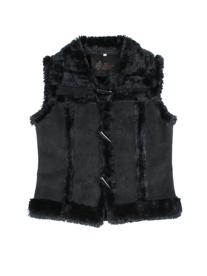 Y2K Faux Fur Gilet (Size S)