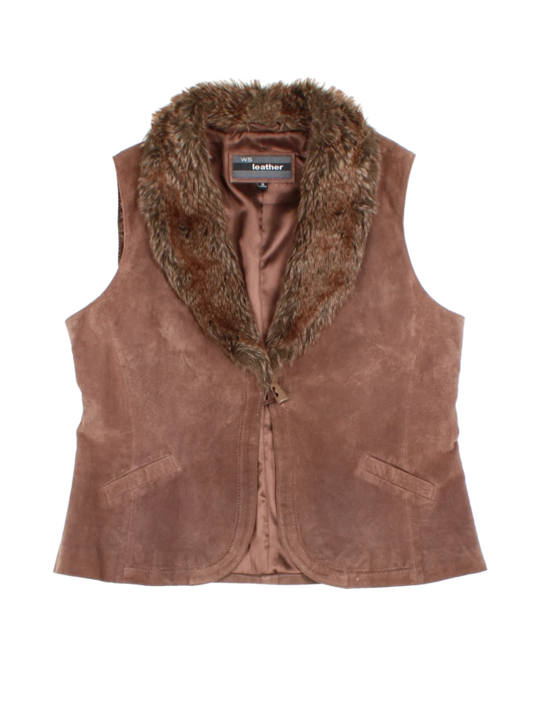 Y2K Leather Gilet (Size M)