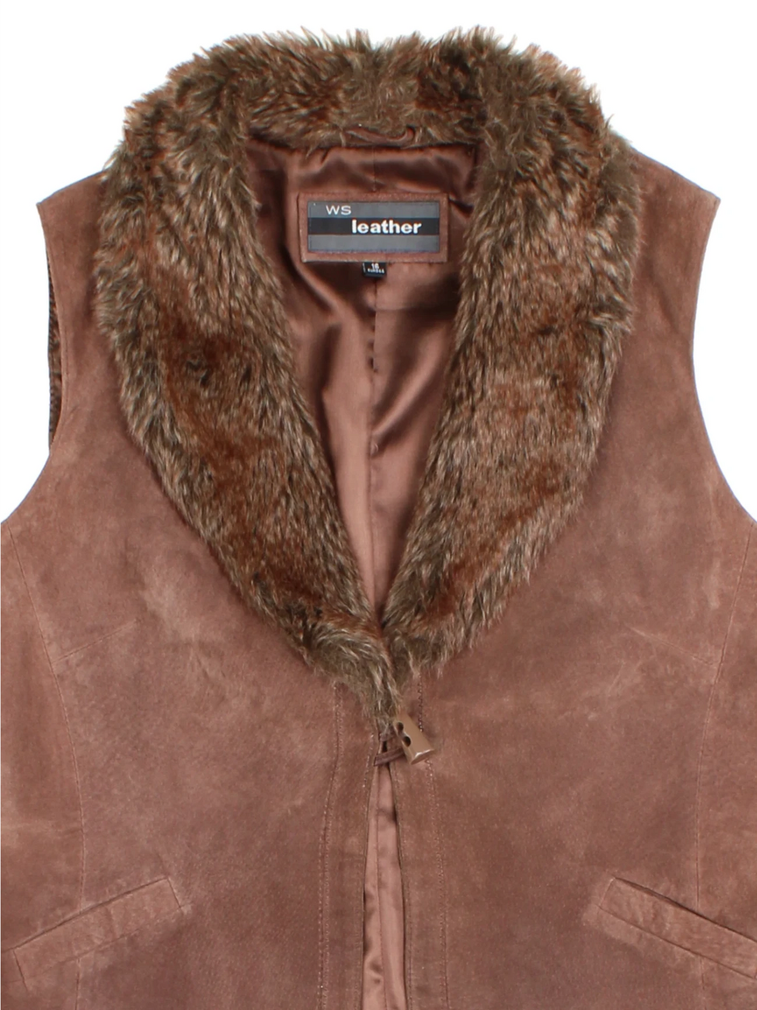 Y2K Leather Gilet (Size M)