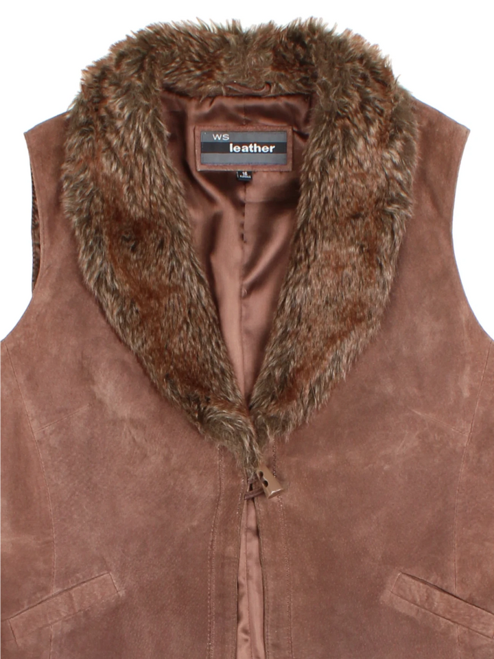 Y2K Leather Gilet (Size M)