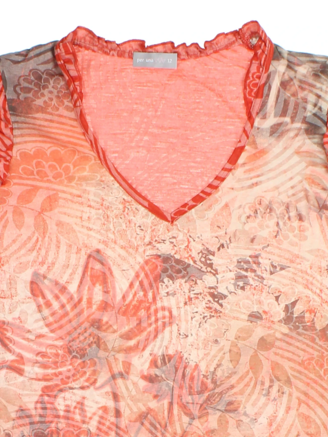 Y2K Per Una Floral Print T-Shirt (Size L)