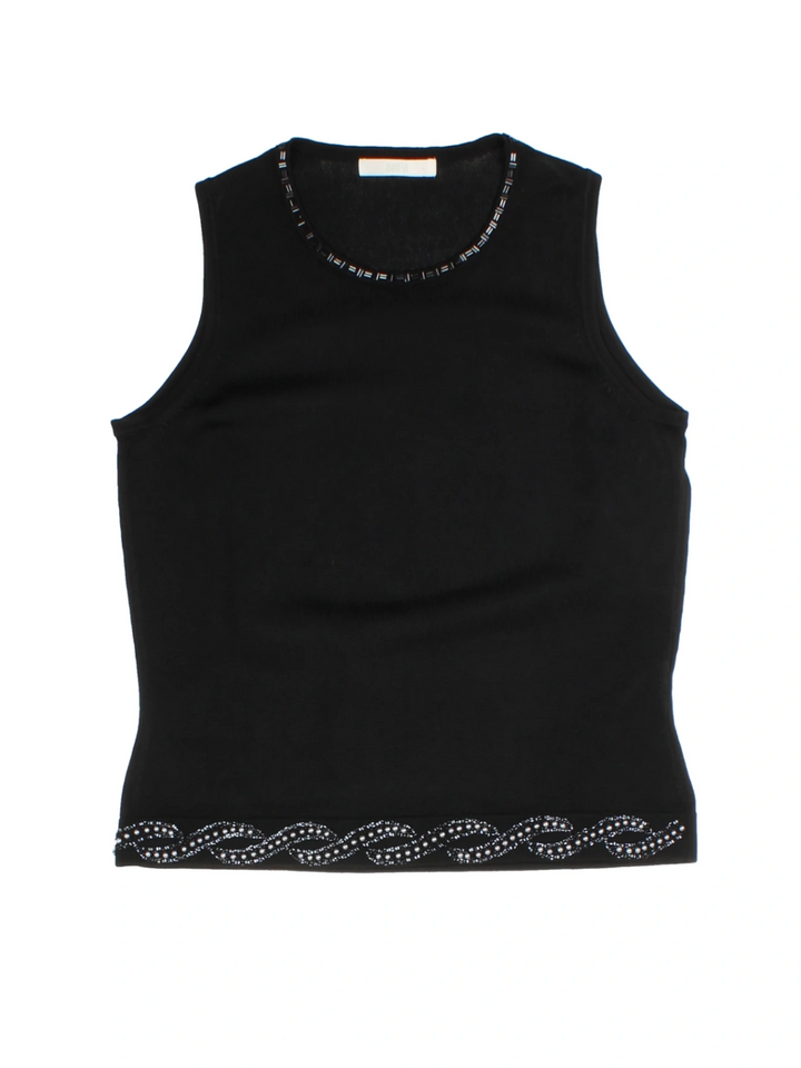 Y2K Beaded Vest (Size M)