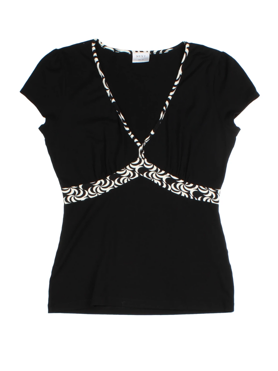 Y2K V Neck Top (Size M)
