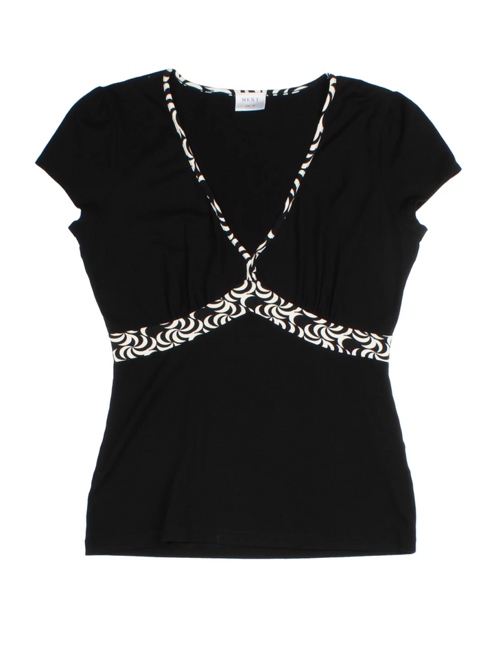 Y2K V Neck Top (Size M)