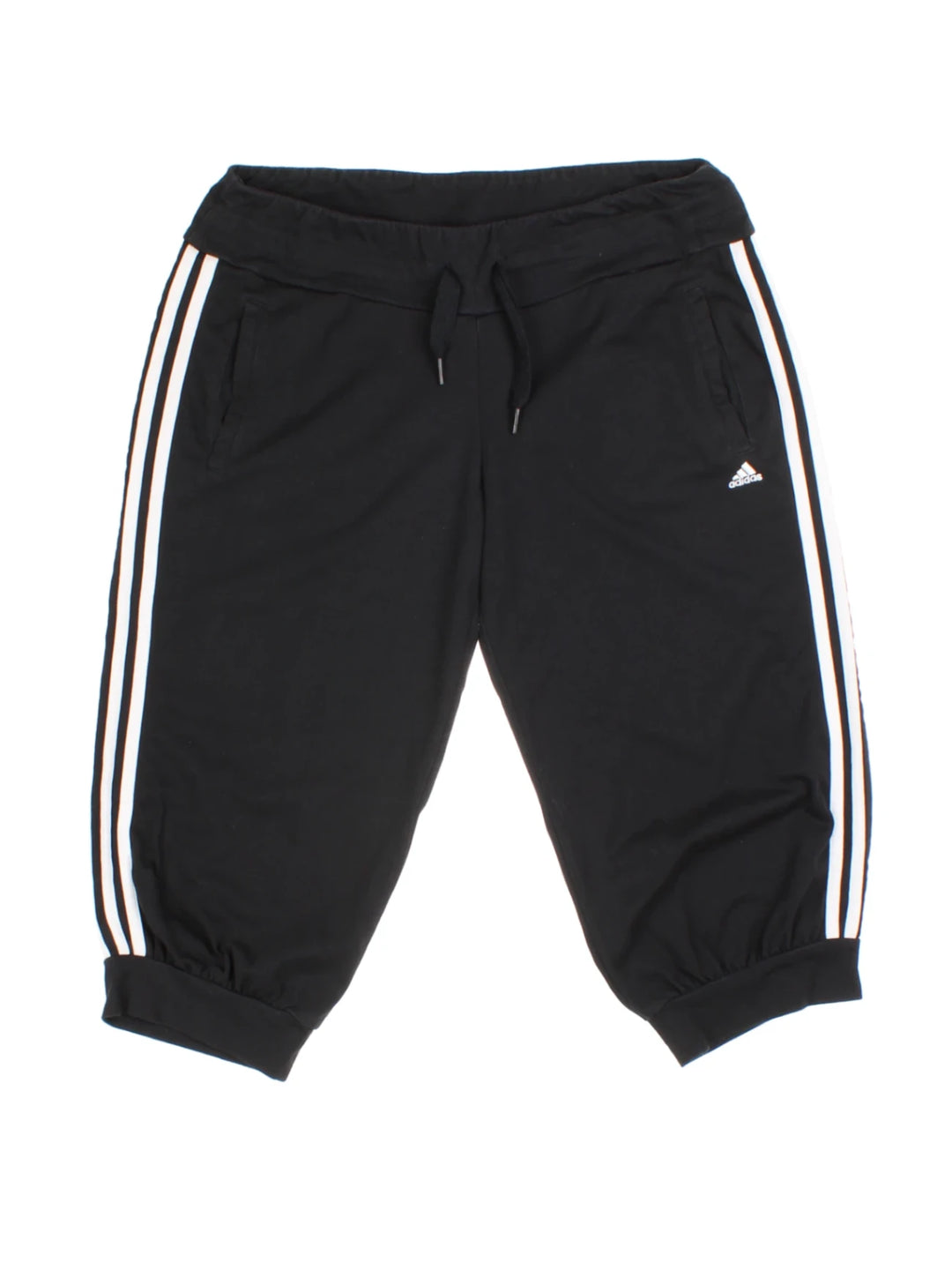 Y2K Adidas Cropped Tracksuit Bottoms (Size M)
