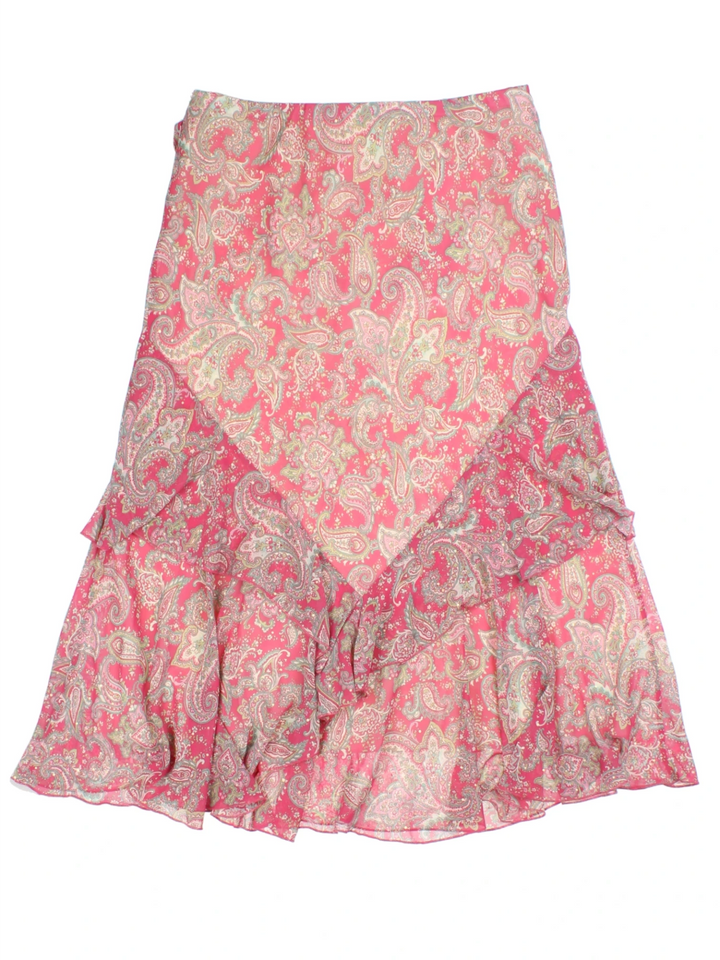 Y2K Floral Layered Midi Skirt (Size M)