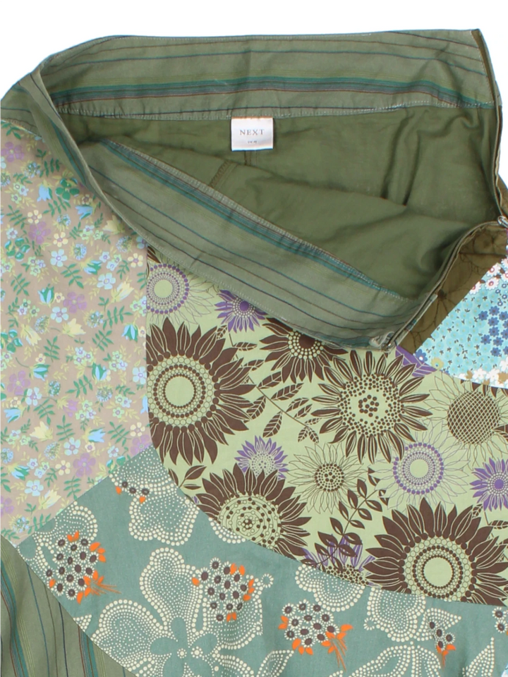 Y2K Patchwork Midi Skirt (Size M)