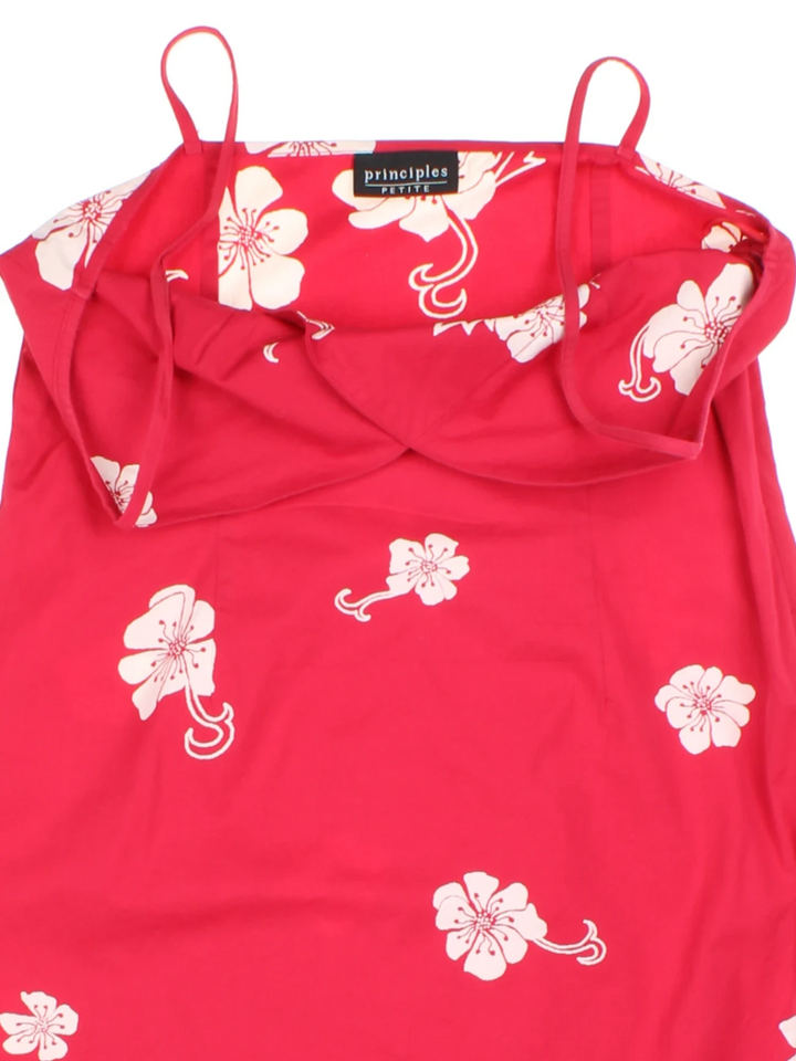 Y2K Principles Hawaiian Floral Midi Dress (Size S)
