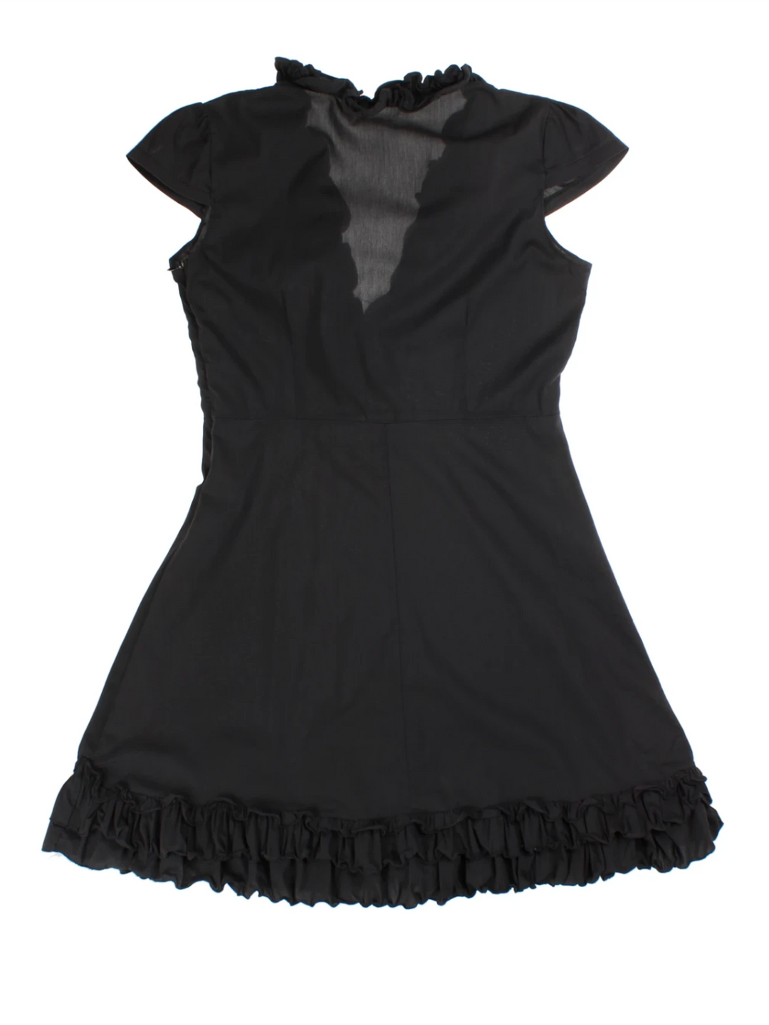 Y2K Ruffle Mini Dress (Size M)