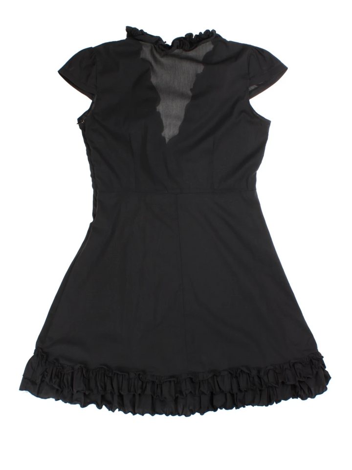 Y2K Ruffle Mini Dress (Size M)