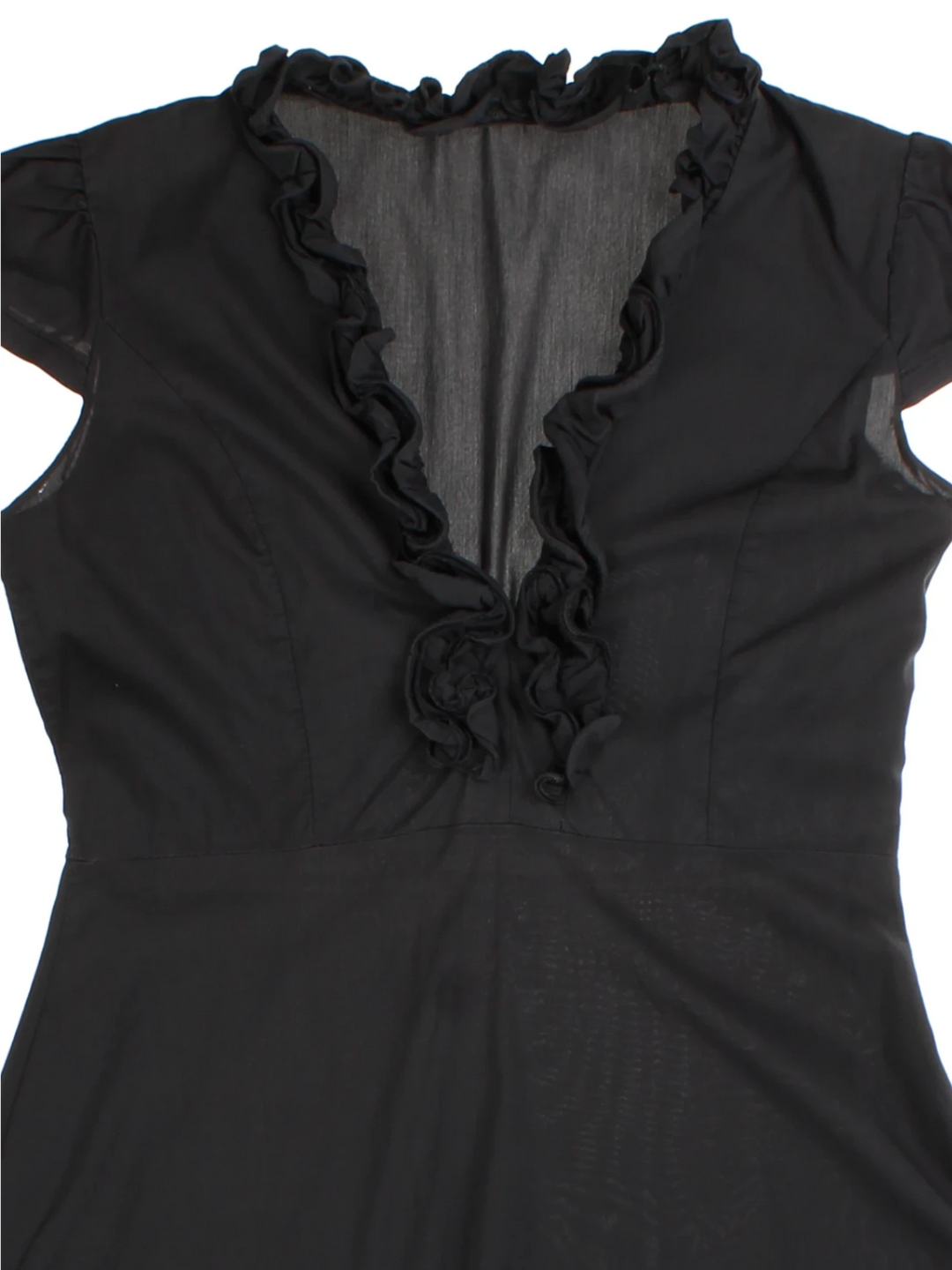 Y2K Ruffle Mini Dress (Size M)
