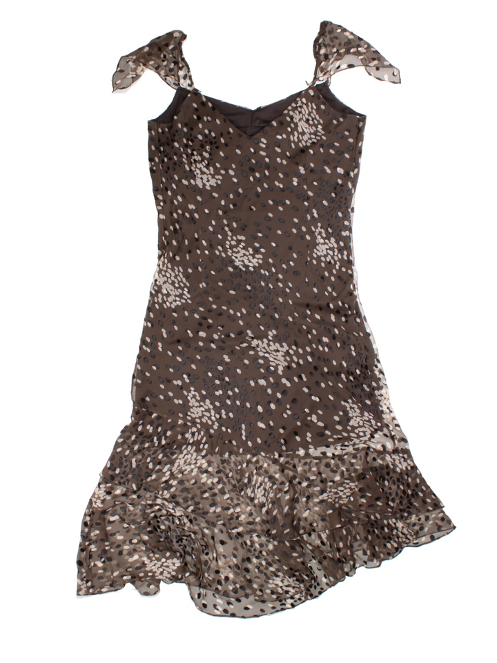 Y2K Polka Dot Midi Dress (Size XL)
