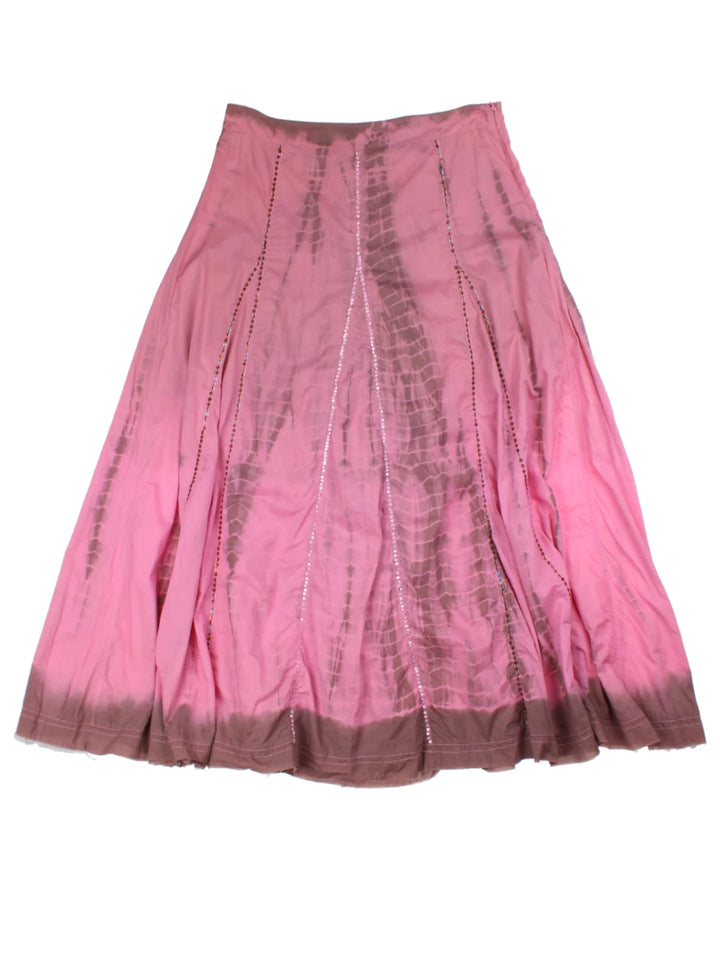 Y2K Tie Dye Sequin Maxi Skirt (Size M)