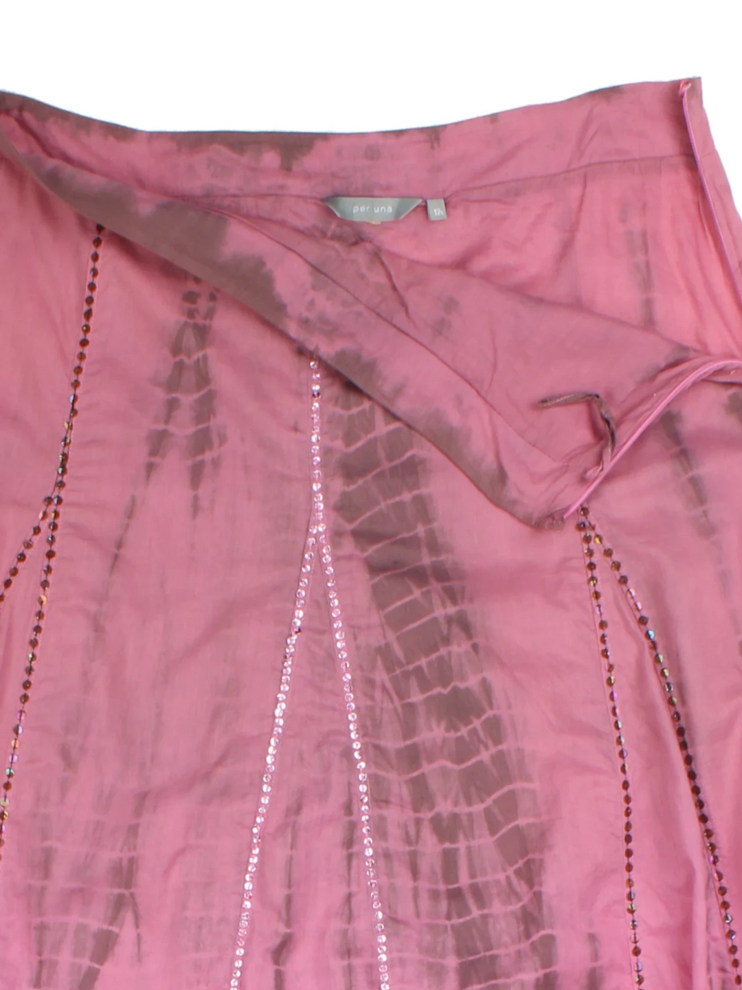 Y2K Tie Dye Sequin Maxi Skirt (Size M)