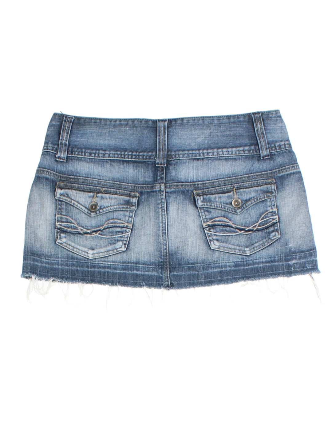 Y2K Denim Mini Skirt (Size M)