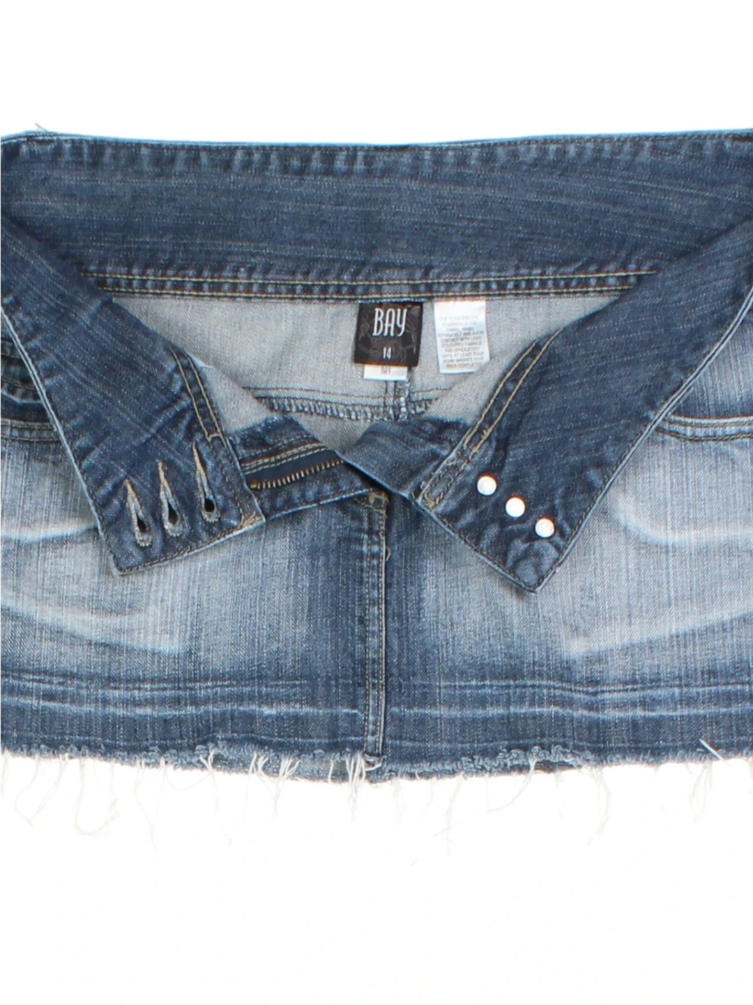 Y2K Denim Mini Skirt (Size M)