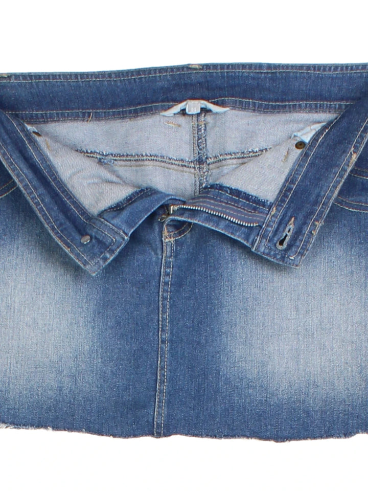 Y2K Denim Mini Skirt (Size M)