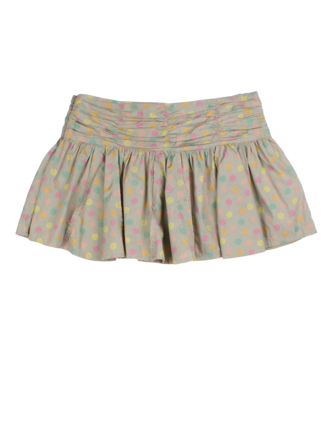 Y2K Polka Dot Mini Skirt (Size L)