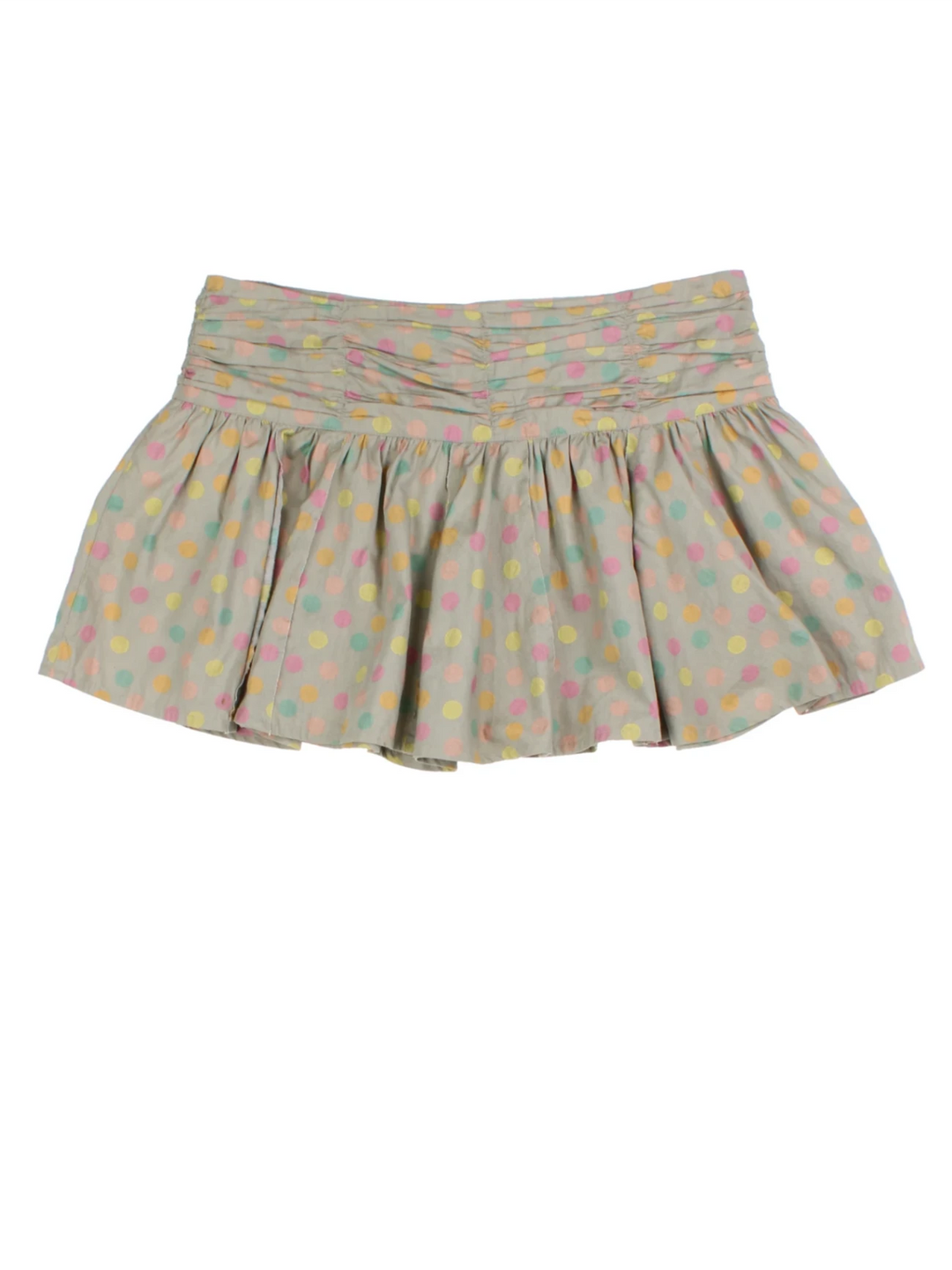 Y2K Polka Dot Mini Skirt (Size L)