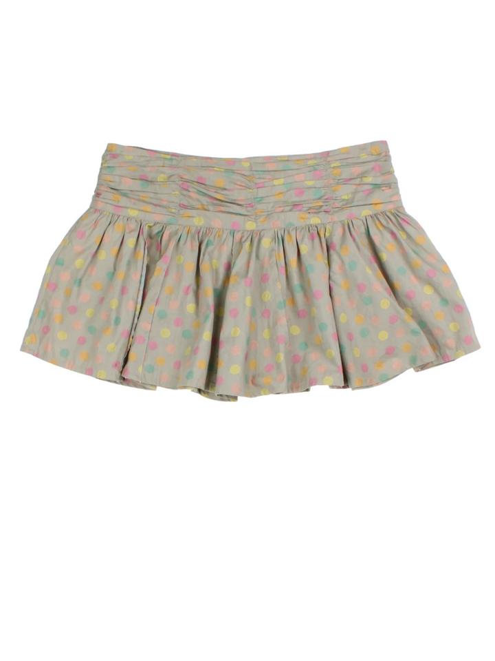 Y2K Polka Dot Mini Skirt (Size L)