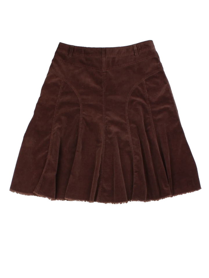 Y2K Corduroy Midi Skirt (Size M)