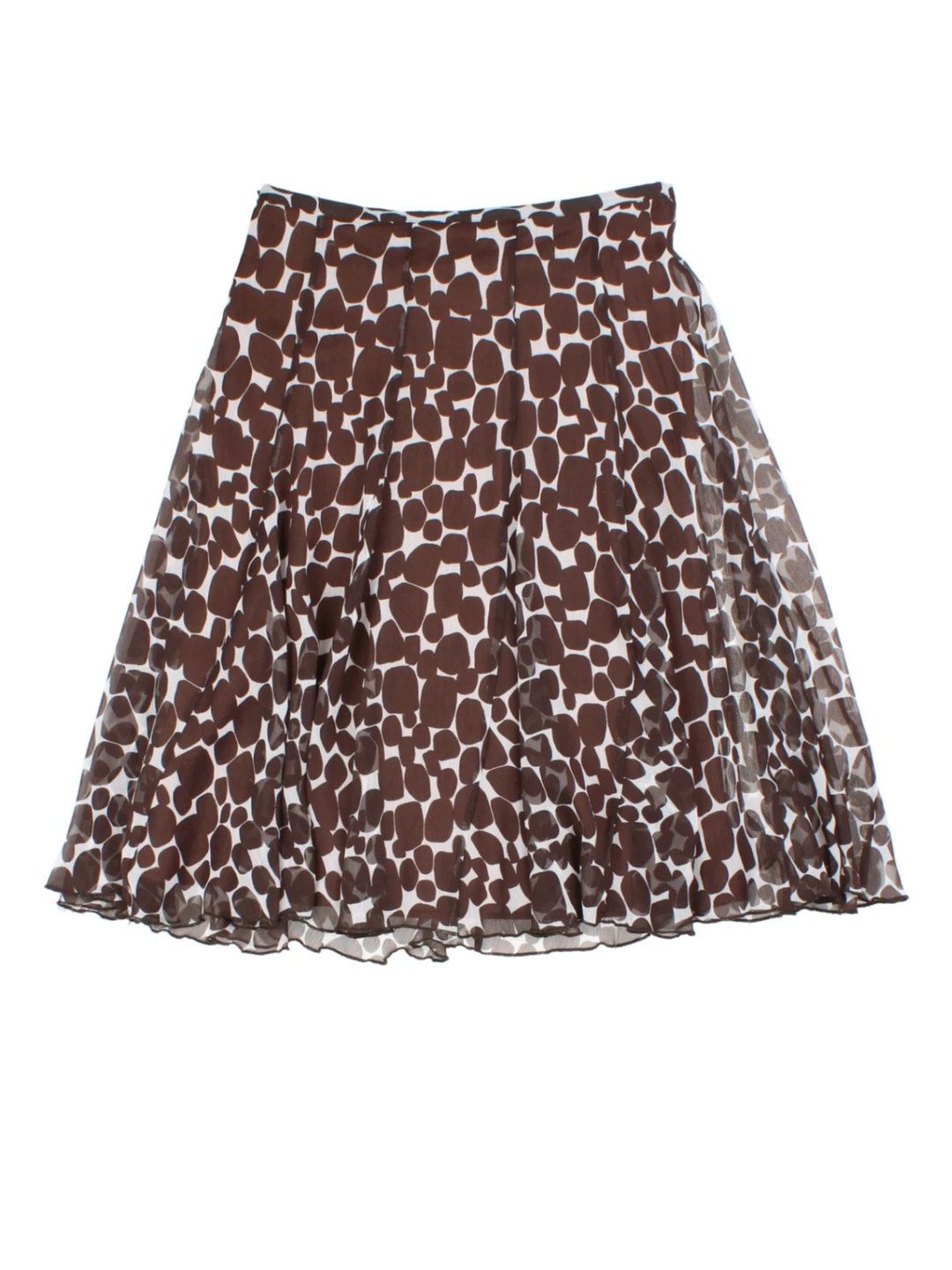 Y2K Abstract Print Midi Skirt (Size S)