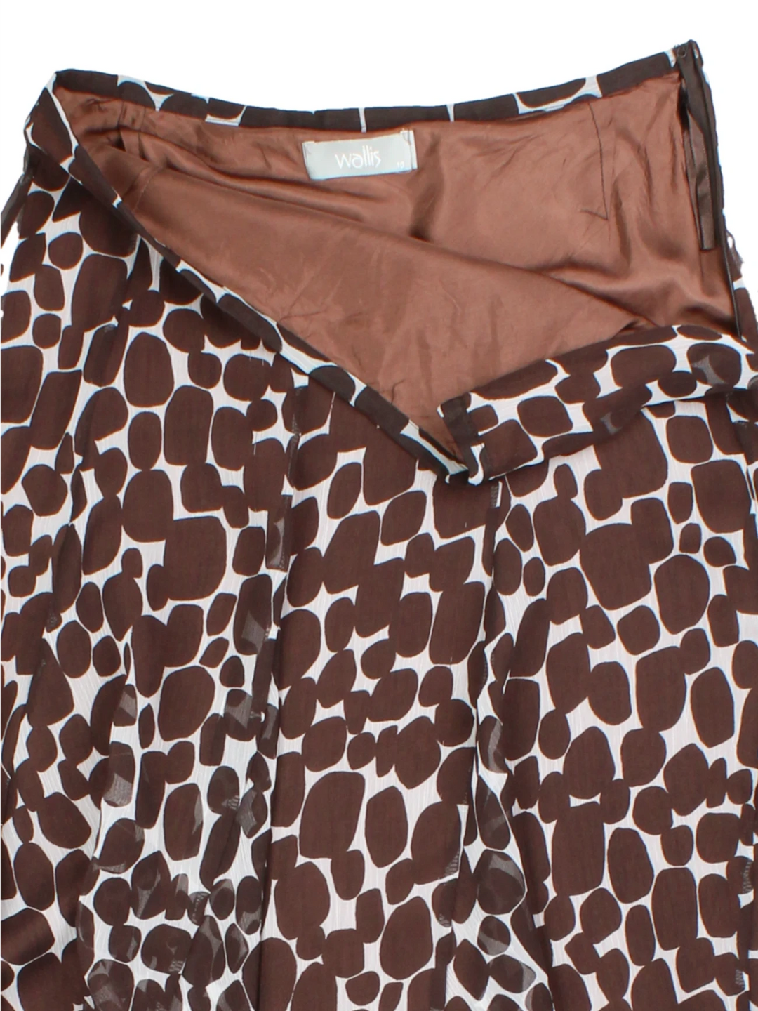 Y2K Abstract Print Midi Skirt (Size S)