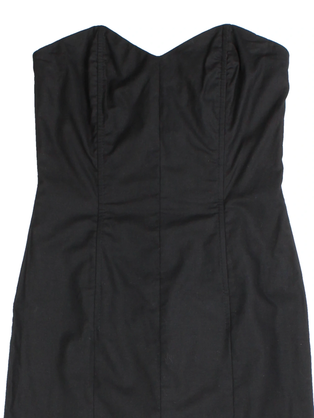 Y2K Strapless Mermaid Hem Midi Dress (Size XS)