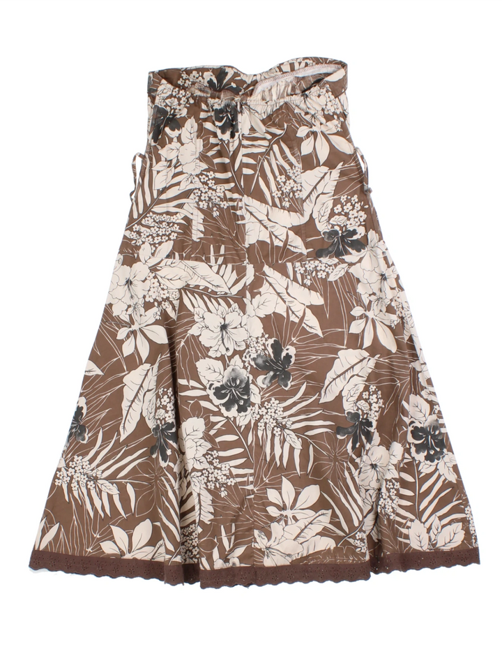 Y2K Jane Norman Hawaiian Floral Strapless Dress (Size S)