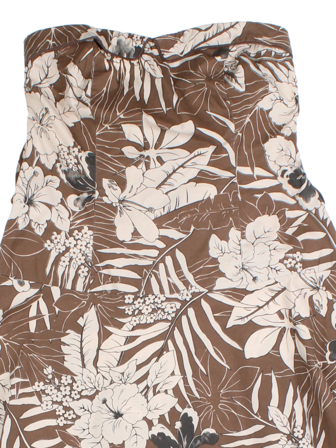 Y2K Jane Norman Hawaiian Floral Strapless Dress (Size S)