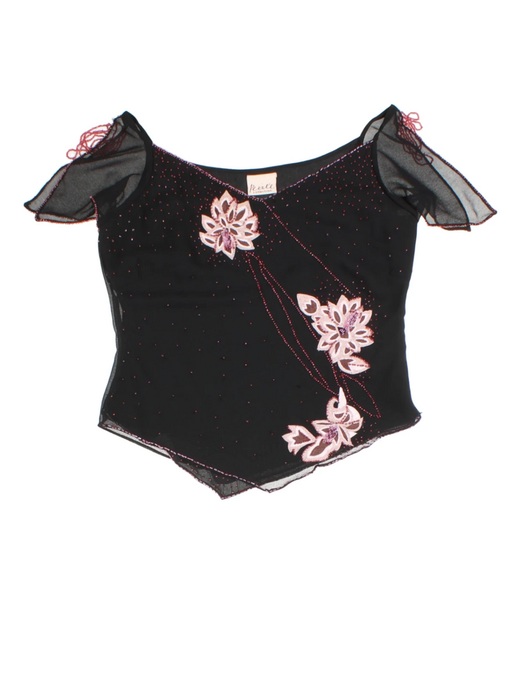 Y2K Beaded Top (Size S)