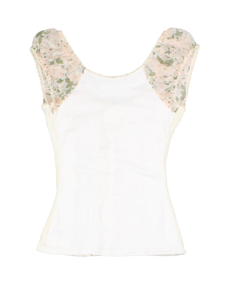 Y2K Jane Norman Floral Corset Top (Size M)