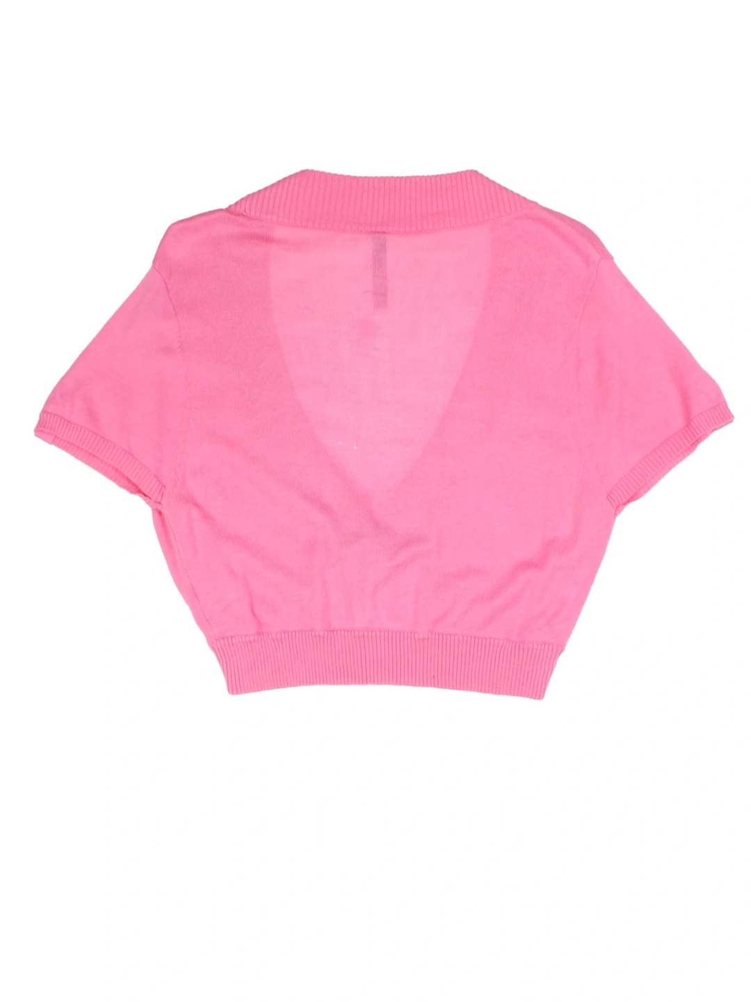 Y2K Cropped Knit Cardigan (Size M)