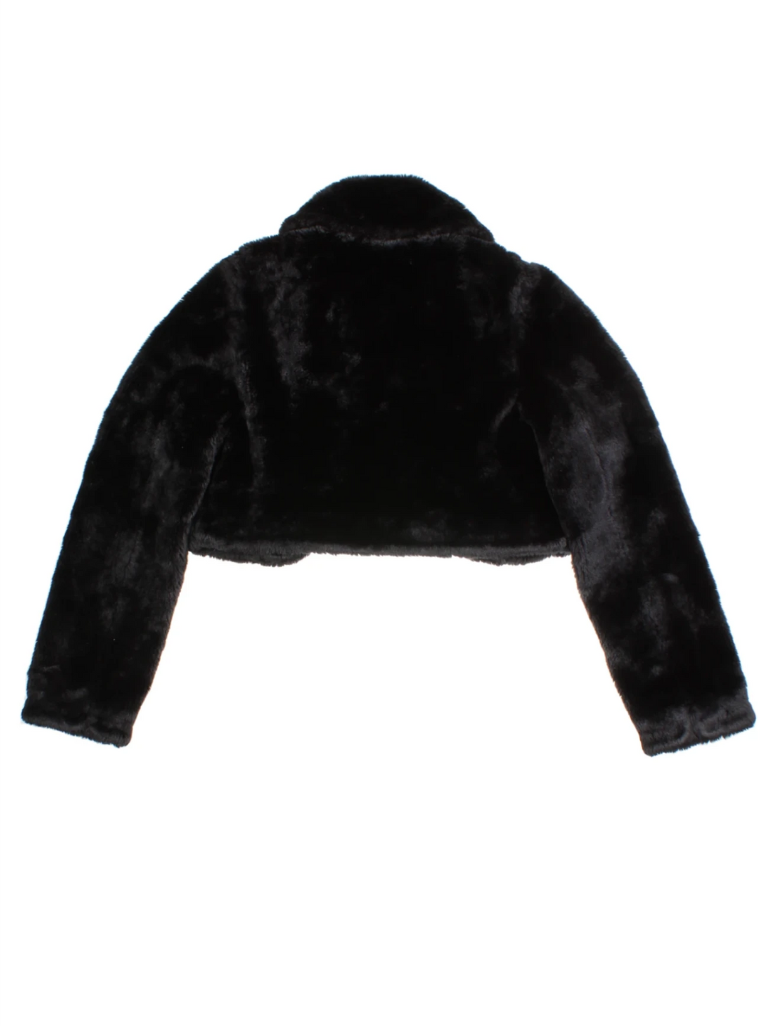 Y2K Jane Norman Cropped Faux Fur Jacket (Size XS)