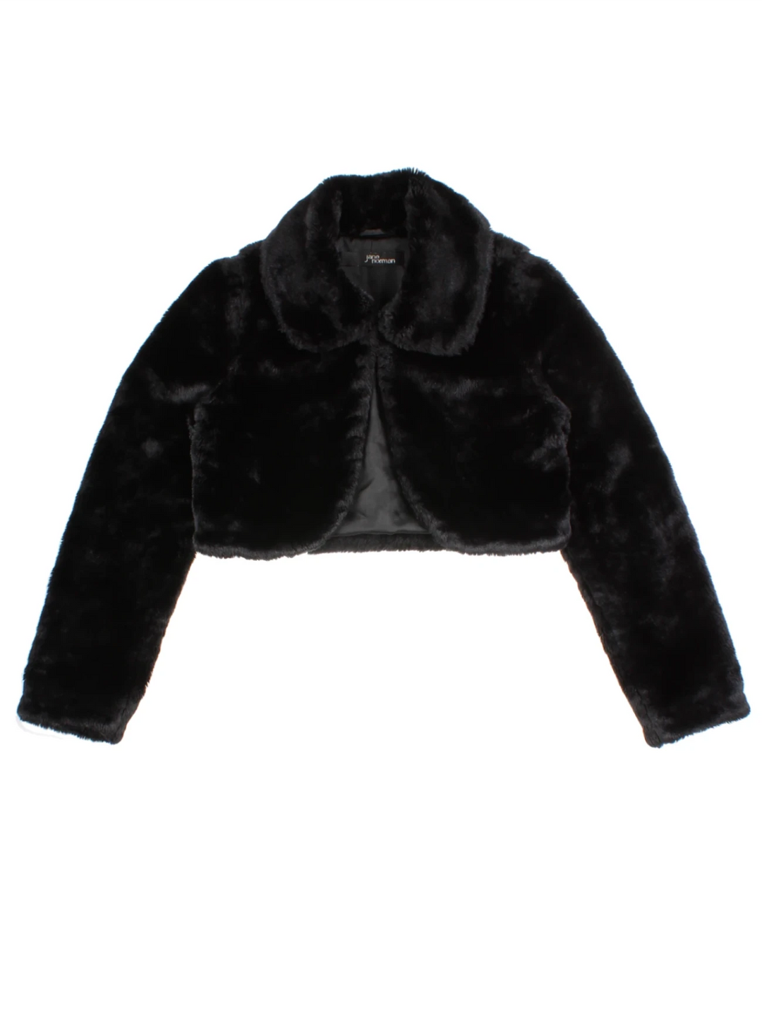 Y2K Jane Norman Cropped Faux Fur Jacket (Size XS)