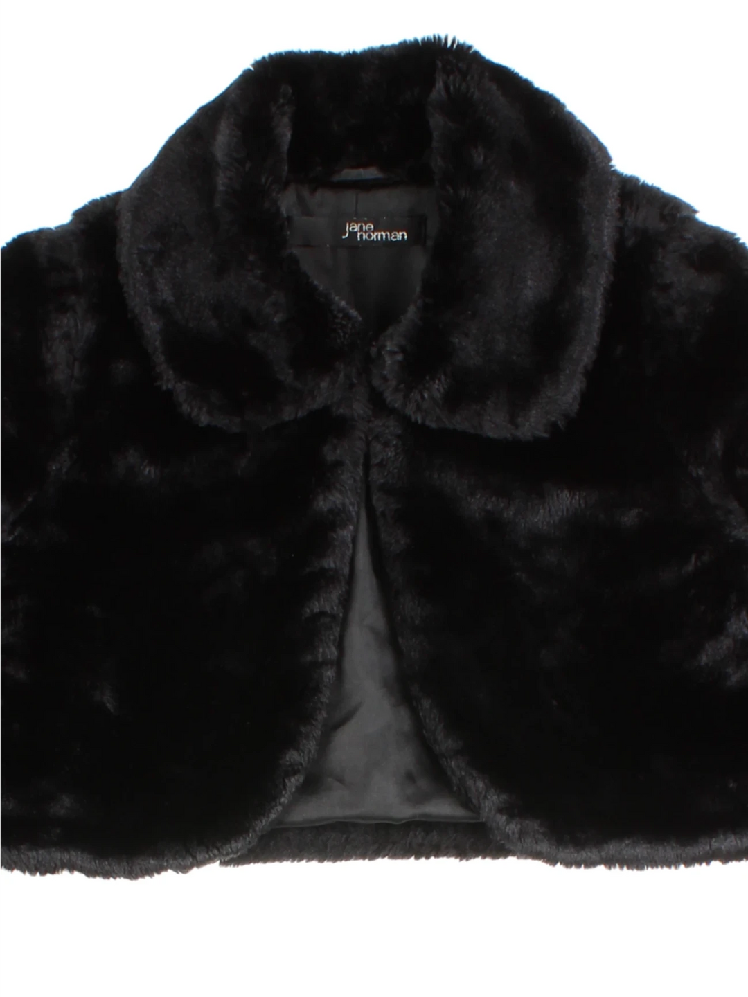 Y2K Jane Norman Cropped Faux Fur Jacket (Size XS)
