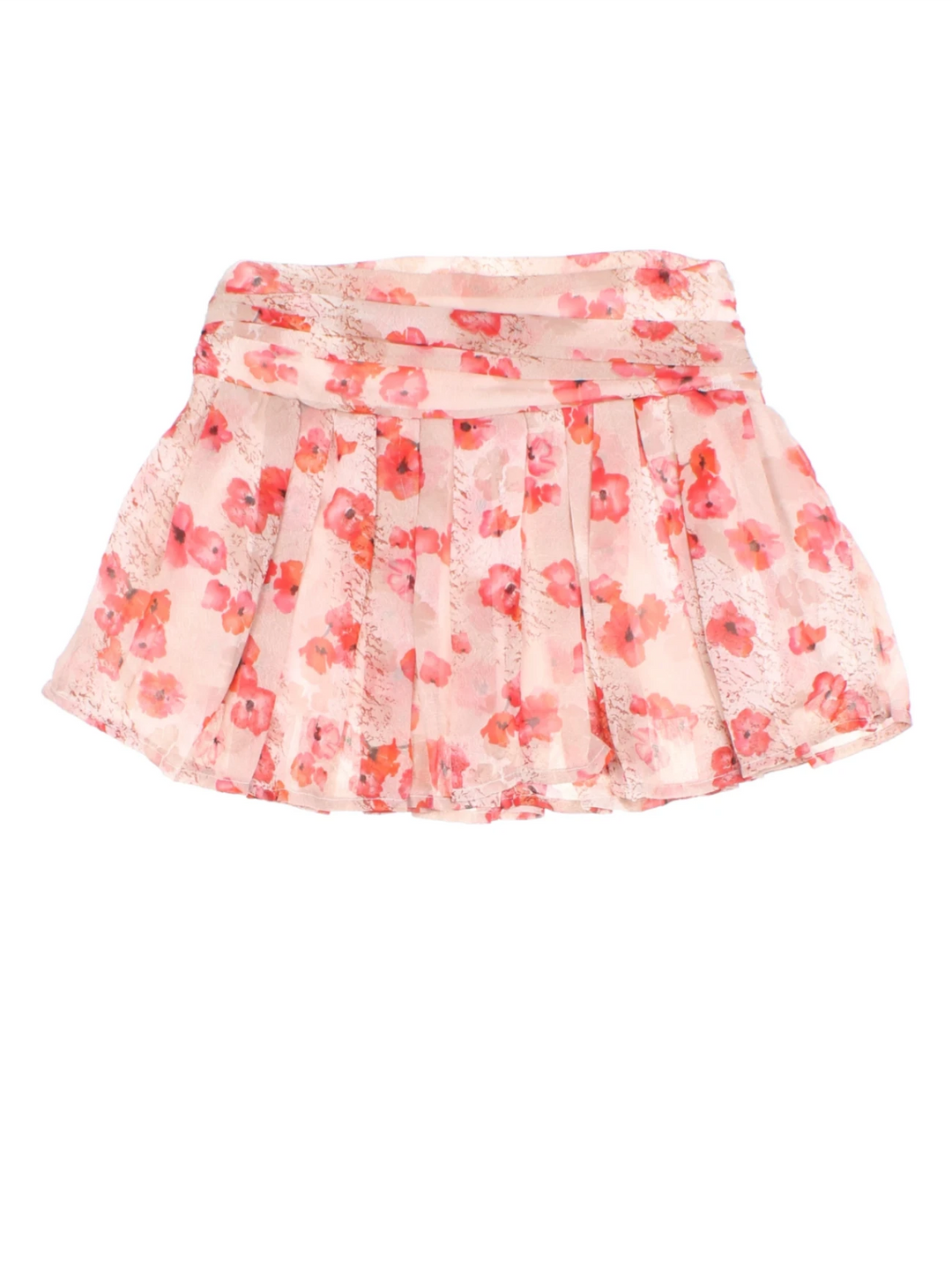 Y2K Floral Mini Skirt (Size M)