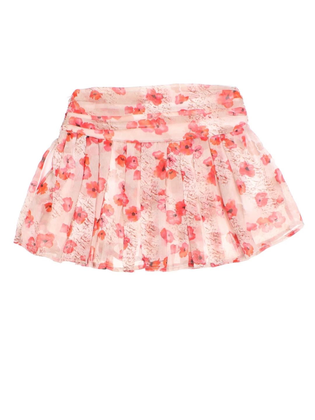 Y2K Floral Mini Skirt (Size M)