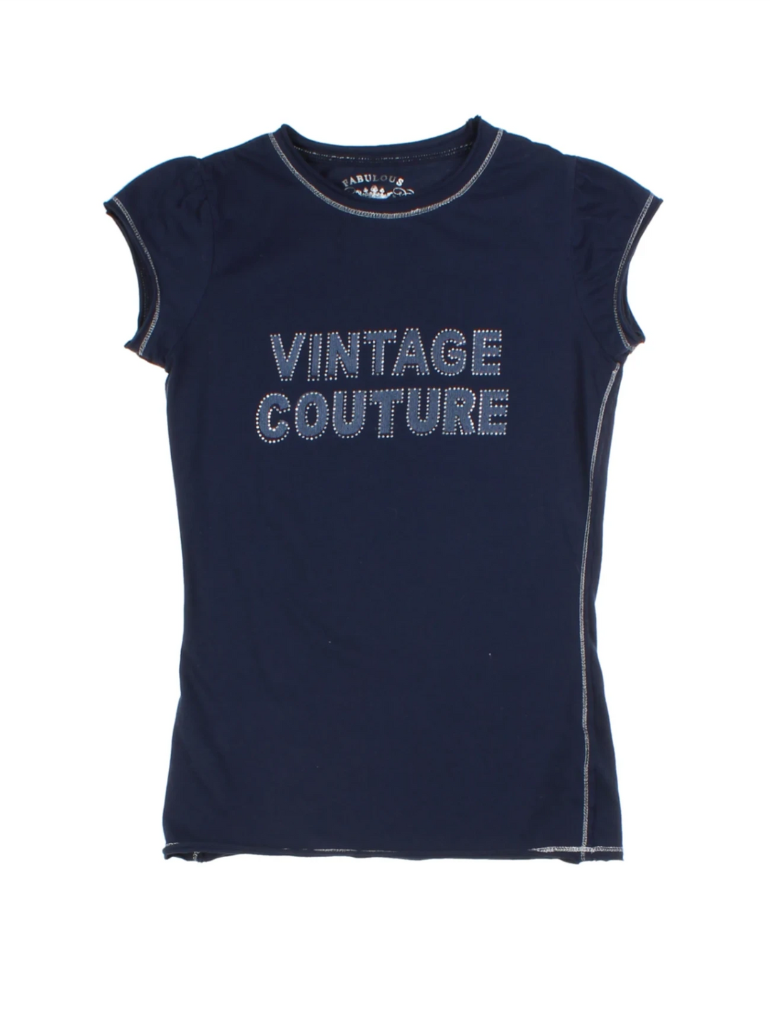 Y2K Vintage Couture Baby Tee (Size S)
