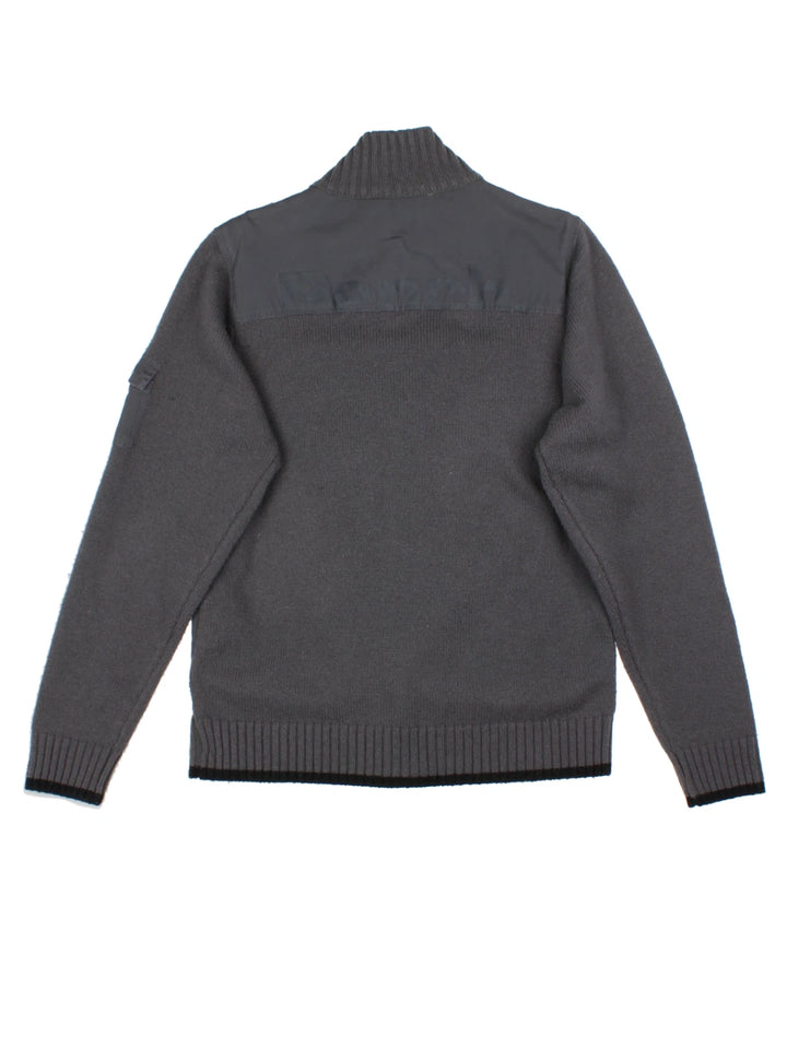 Y2K Bench Funnel Neck Cardigan (Size L)