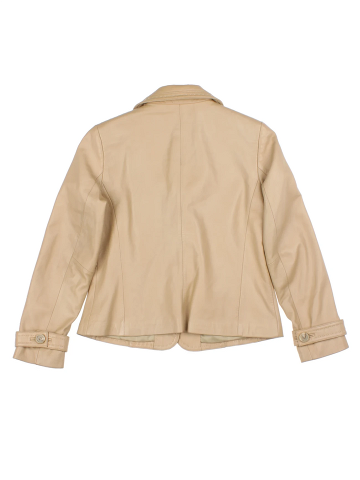 Y2K Liz Claiborne Leather Blazer (Size S)