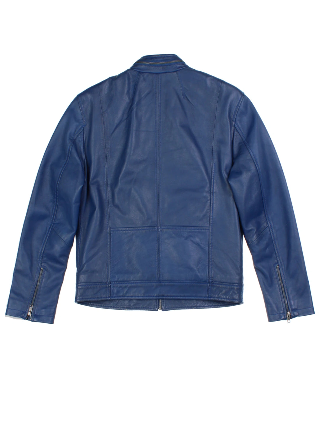 Y2K Leather Biker Jacket (Size S)