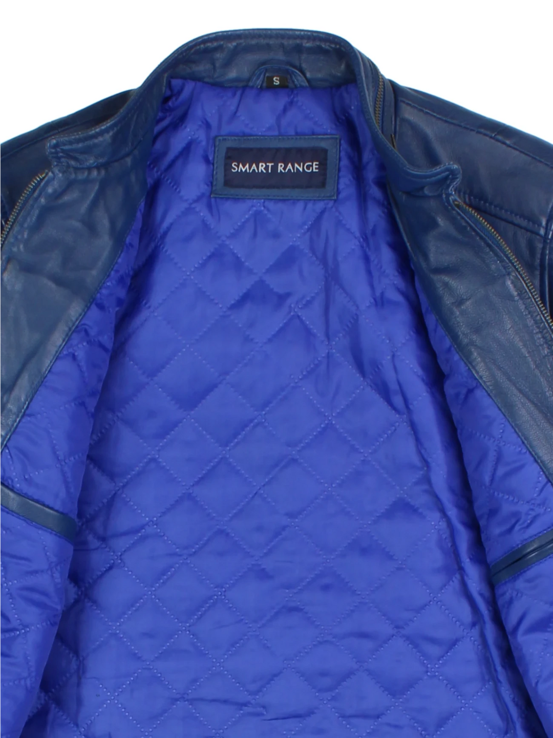 Y2K Leather Biker Jacket (Size S)