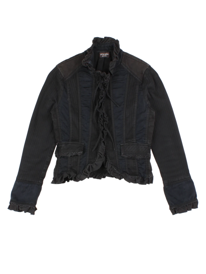 Y2K Ruffle Detail Jacket (Size XXS)