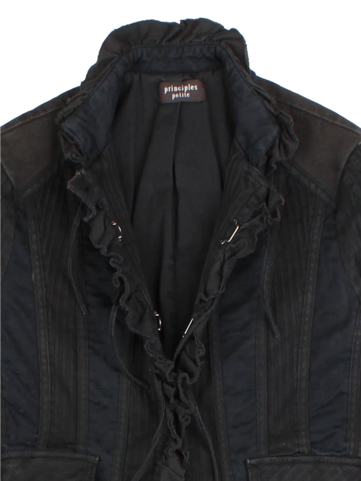 Y2K Ruffle Detail Jacket (Size XXS)